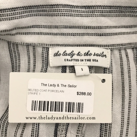 The Lady and the Sailor Long Belted Coat - Picture 6 of 7